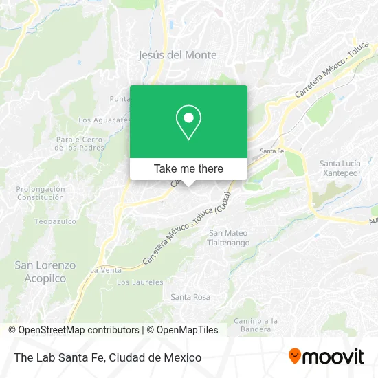 The Lab Santa Fe map