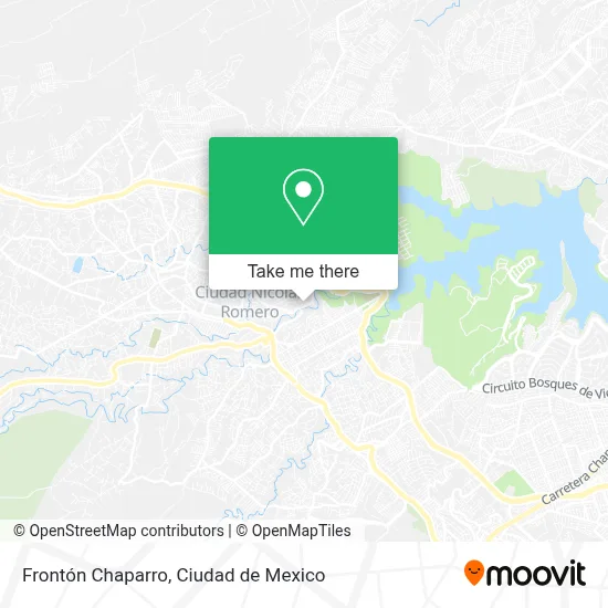 Frontón Chaparro map