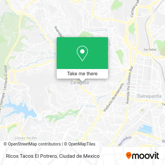 Ricos Tacos El Potrero map