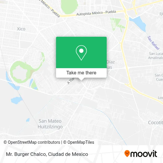 Mr. Burger Chalco map