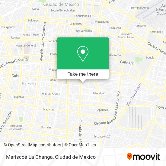 Mariscos La Changa map