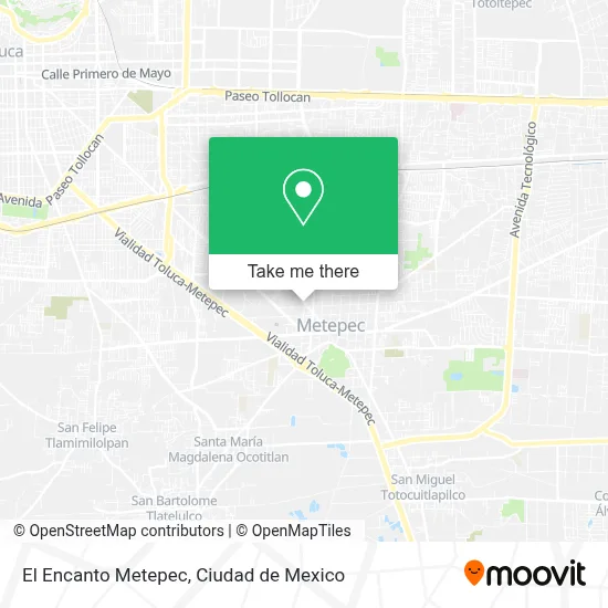 El Encanto Metepec map