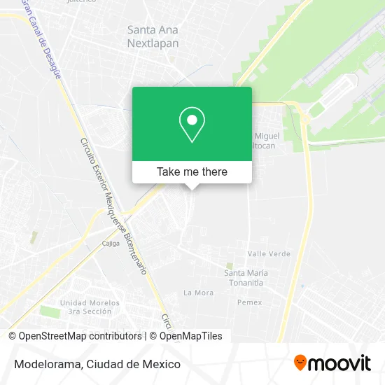 Modelorama map