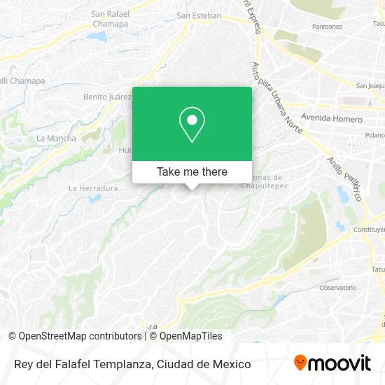 Rey del Falafel Templanza map