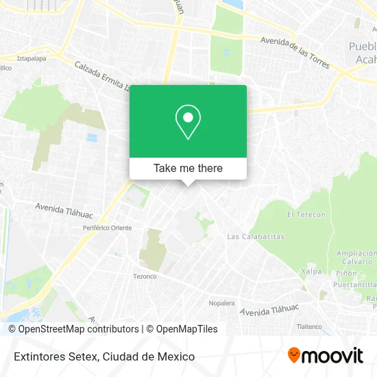 Extintores Setex map
