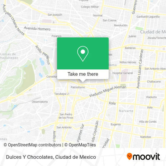 Dulces Y Chocolates map