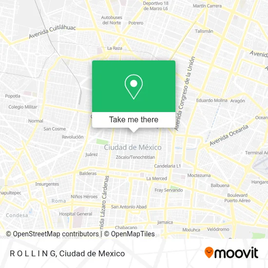 R O L L I N G map