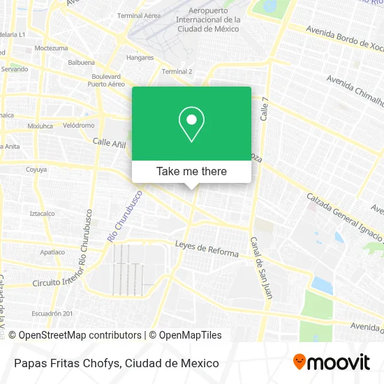 Papas Fritas Chofys map