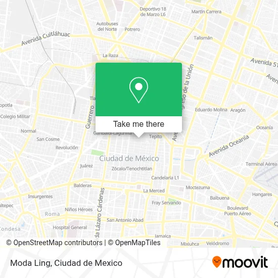 Moda Ling map