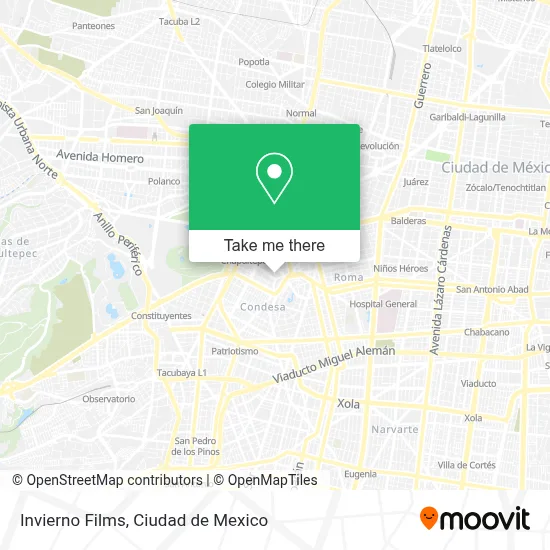 Invierno Films map
