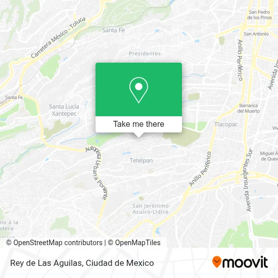 Rey de Las Aguilas map