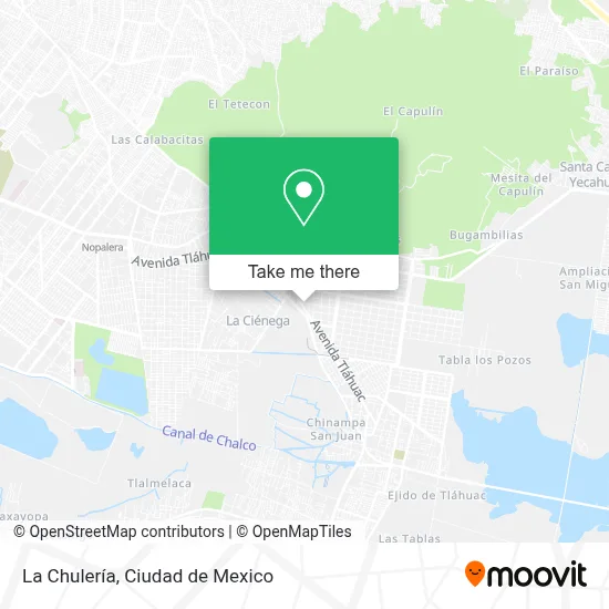 La Chulería map