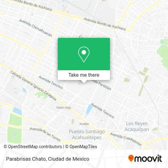 Parabrisas Chato map