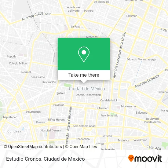 Estudio Cronos map