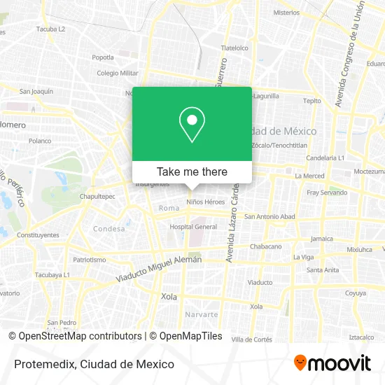 Protemedix map