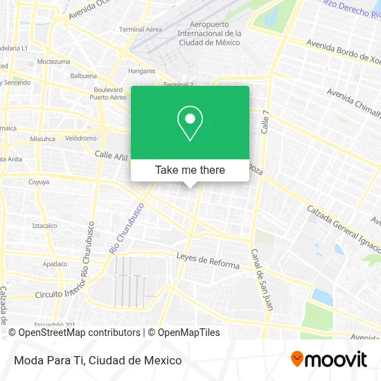 Moda Para Ti map