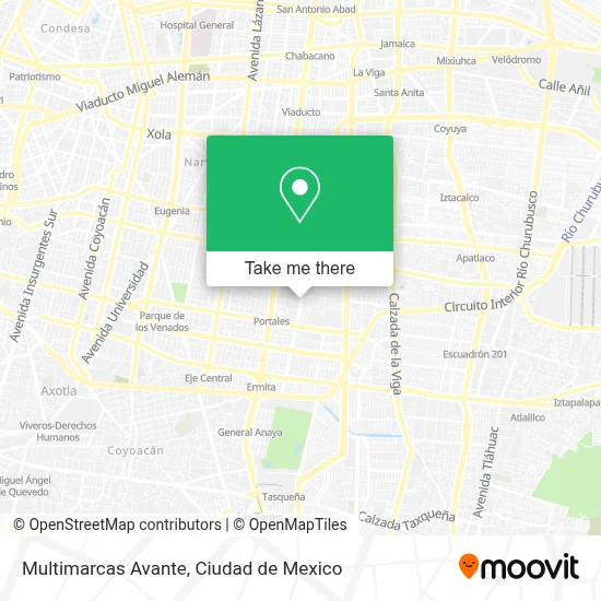 Multimarcas Avante map