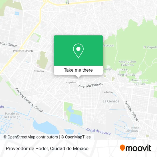 Proveedor de Poder map