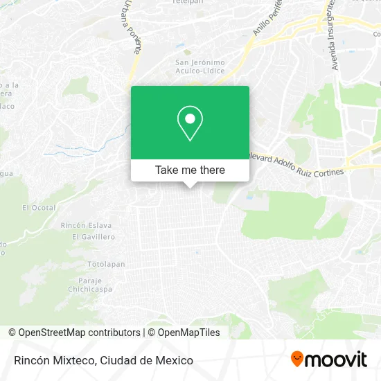 Rincón Mixteco map
