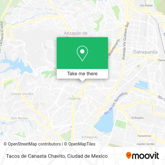 Tacos de Canasta Chavito map