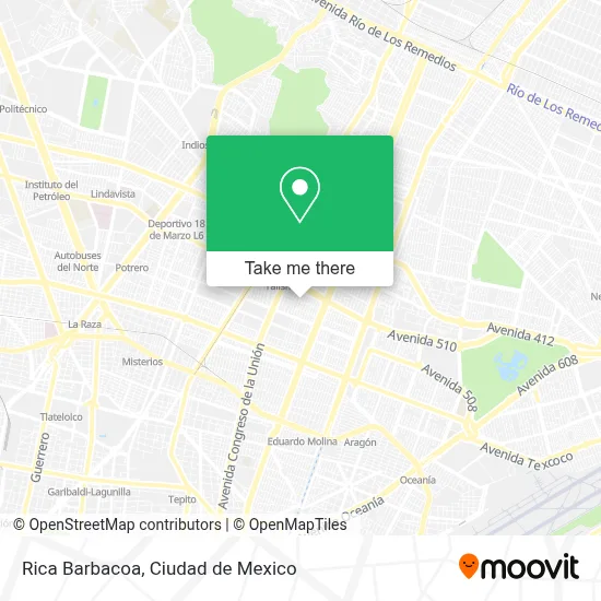 Rica Barbacoa map