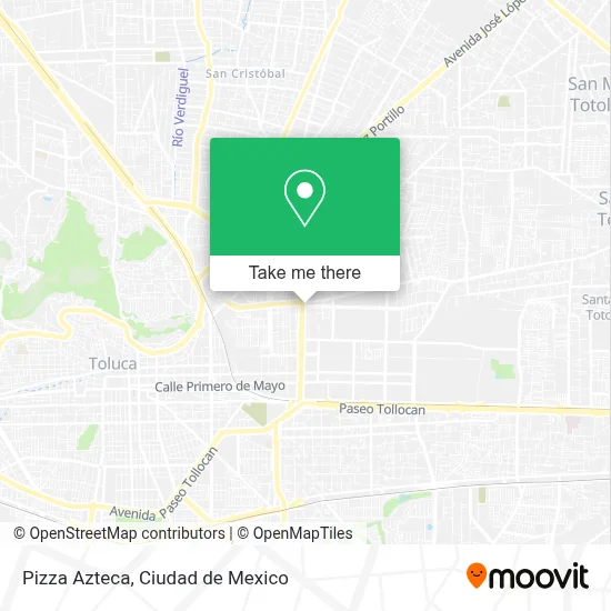 Pizza Azteca map