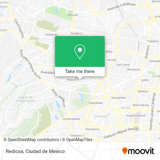 Redicsa map