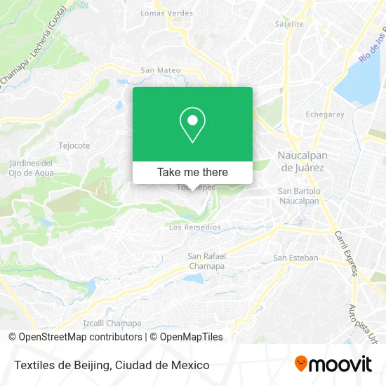 Textiles de Beijing map