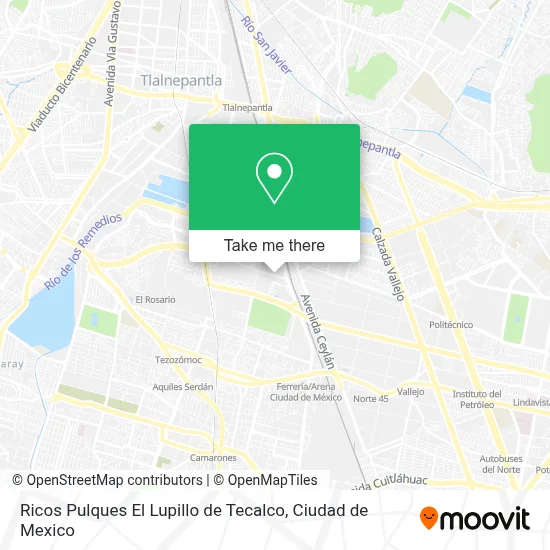 Ricos Pulques El Lupillo de Tecalco map