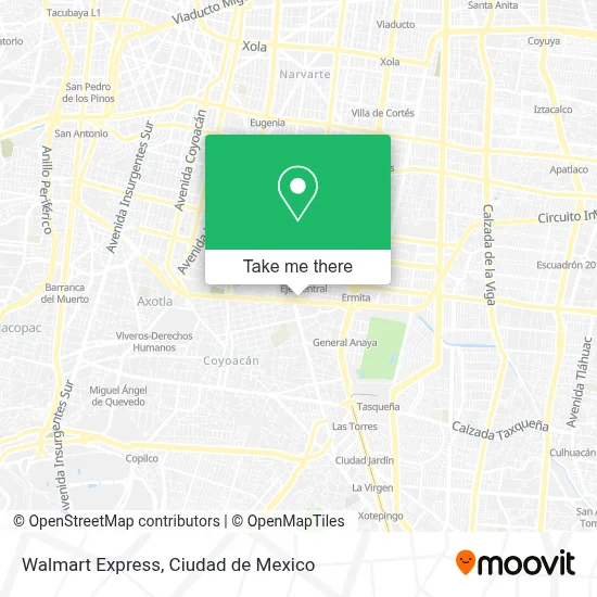 Walmart Express map