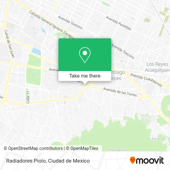Radiadores Piolo map