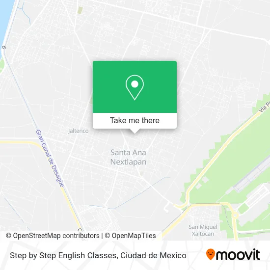 Step by Step English Classes map