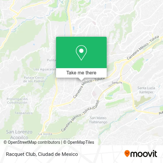 Racquet Club map