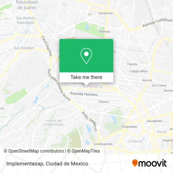 Implementasap map