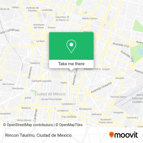 Rincon Taurino map