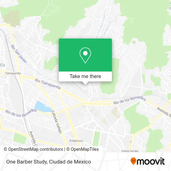 One Barber Study map