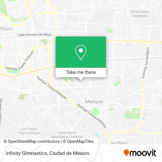 Infinity Gimnastics map