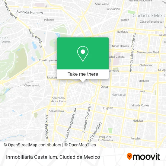 Inmobiliaria Castellum map