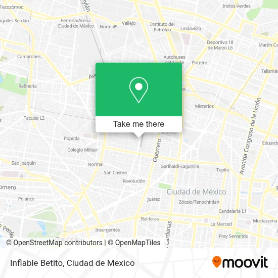 Inflable Betito map