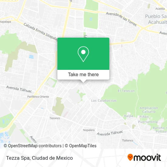 Tezza Spa map