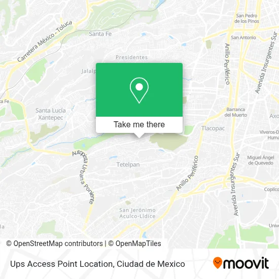 Ups Access Point Location map