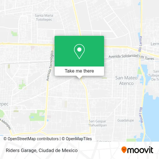 Riders Garage map