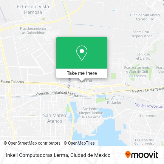 Inkell Computadoras Lerma map