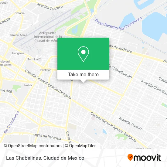 Las Chabelinas map