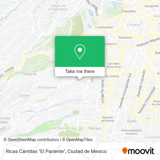 Ricas Carnitas "El Pariente" map