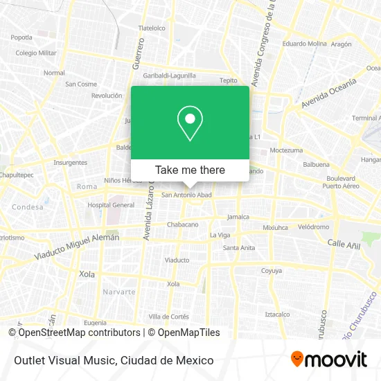 Outlet Visual Music map