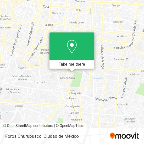 Foros Churubusco map