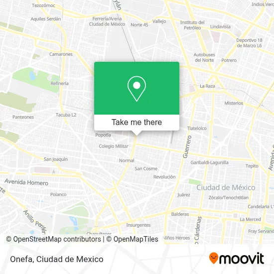 Onefa map