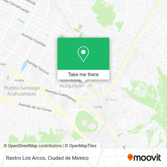 Rastro Los Arcos map