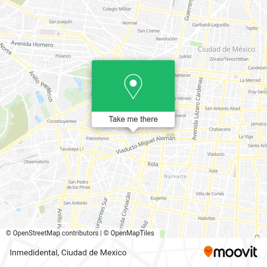 Inmedidental map